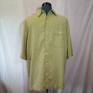 REI Sage Green Casual Button Down Shirt
